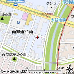 北海道札幌市白石区南郷通２１丁目南5-55周辺の地図