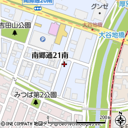 北海道札幌市白石区南郷通２１丁目南5-80周辺の地図