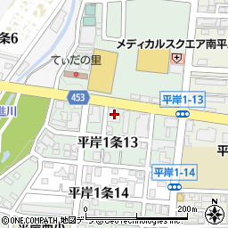 ＦＵＪＩビル平岸周辺の地図