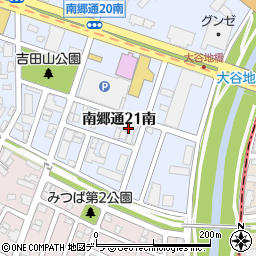 北海道札幌市白石区南郷通２１丁目南周辺の地図