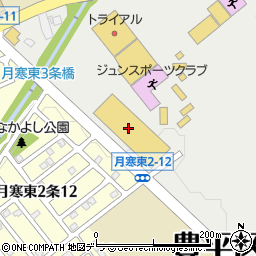 マクドナルド札幌月寒ゼビオ店周辺の地図
