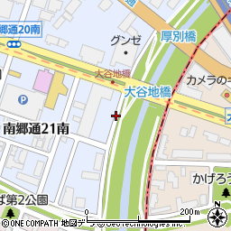 北海道札幌市白石区南郷通２１丁目南4周辺の地図