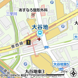 北洋銀行大谷地支店 ＡＴＭ周辺の地図