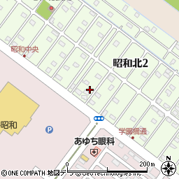 北海道釧路市昭和北2丁目8-18周辺の地図