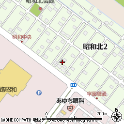 北海道釧路市昭和北2丁目8-5周辺の地図