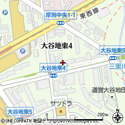 ファミール大谷地周辺の地図