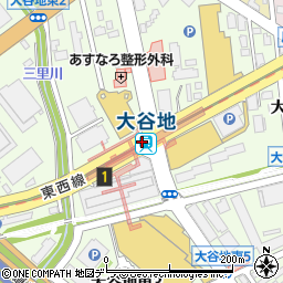 北海道札幌市厚別区周辺の地図