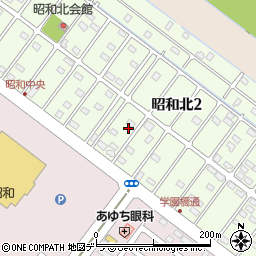 北海道釧路市昭和北2丁目8-16周辺の地図