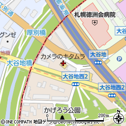 スタジオマリオ　札幌・厚別大谷地店周辺の地図