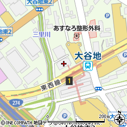 札幌厚別訪問看護ステーション周辺の地図
