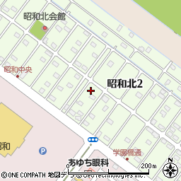 北海道釧路市昭和北2丁目8-9周辺の地図