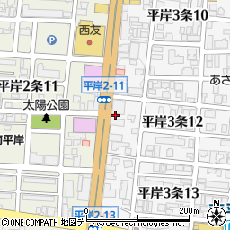 北海道札幌市豊平区平岸３条12丁目1-31周辺の地図