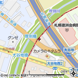 新札幌倉庫社屋周辺の地図
