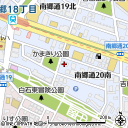 ダンロップタイヤ北海道株式会社　本社周辺の地図