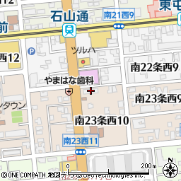 札幌南２３条郵政宿舎周辺の地図