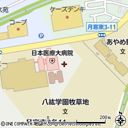 日本医療大学病院周辺の地図