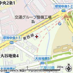 札幌市交通局高速電車部指令所周辺の地図