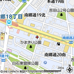 岩塚製菓株式会社　札幌支店周辺の地図
