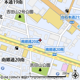 北海道札幌市白石区南郷通（２０丁目北）周辺の地図