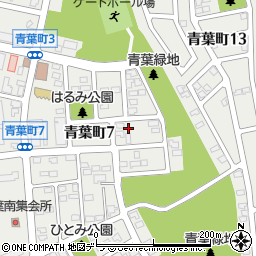 北海道札幌市厚別区青葉町周辺の地図
