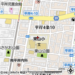 札幌市立東山小学校周辺の地図