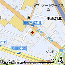 札幌トヨタ自動車白石支店周辺の地図
