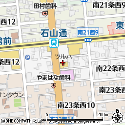 北海道札幌市中央区南２２条西周辺の地図