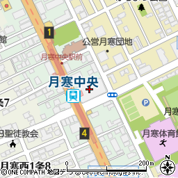 キャンドゥ札幌フードセンター月寒中央店周辺の地図