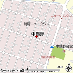 北海道釧路市中鶴野周辺の地図