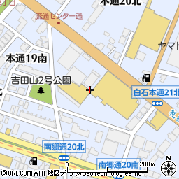 北海道札幌市白石区本通２０丁目南周辺の地図