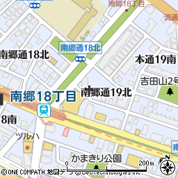 北海道札幌市白石区南郷通１９丁目北周辺の地図