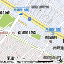 北海道札幌市白石区南郷通１７丁目南周辺の地図