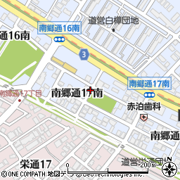 北海道札幌市白石区南郷通（１７丁目南）周辺の地図
