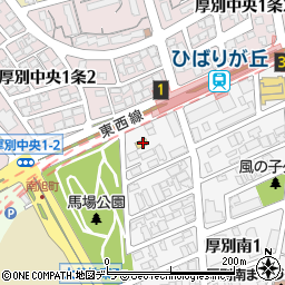 セブンイレブン札幌ひばりが丘店周辺の地図