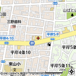 ＨｏｎｄａＣａｒｓ南札幌豊平店周辺の地図