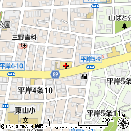 ＨｏｎｄａＣａｒｓ南札幌豊平店周辺の地図