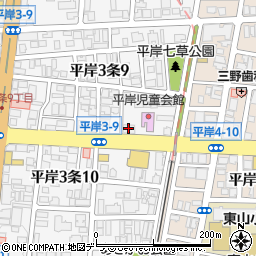 株式会社サニクリーン北海道　中央営業所周辺の地図