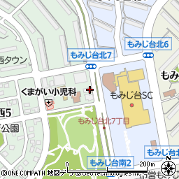 札幌もみじ台西郵便局周辺の地図