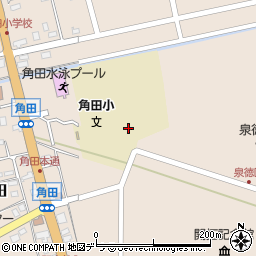 栗山町立角田小学校周辺の地図