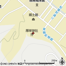 厚岸神社周辺の地図