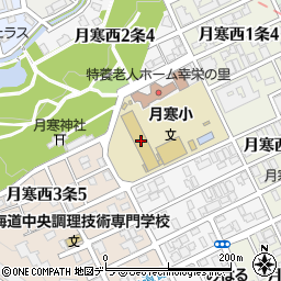 札幌市立月寒小学校周辺の地図