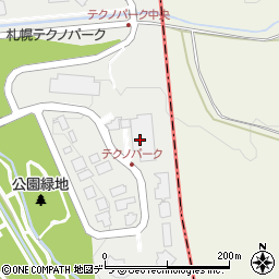 セブンイレブン札幌テクノパーク店周辺の地図