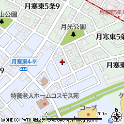 北海道札幌市豊平区月寒東４条10丁目4周辺の地図
