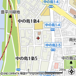 北海道札幌市豊平区中の島１条4丁目9周辺の地図