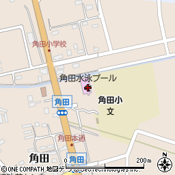 角田水泳プール周辺の地図