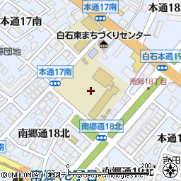 北海道札幌市白石区本通１８丁目南1周辺の地図