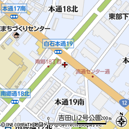 株式会社はくばく　札幌営業所周辺の地図