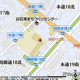 北海道札幌市白石区本通１８丁目南周辺の地図