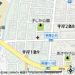 エントピア平岸周辺の地図