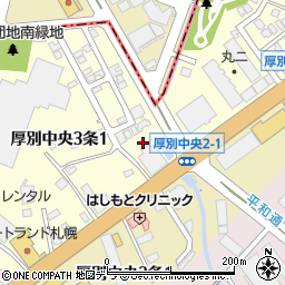 ＡＲＣ株式会社　札幌営業所周辺の地図